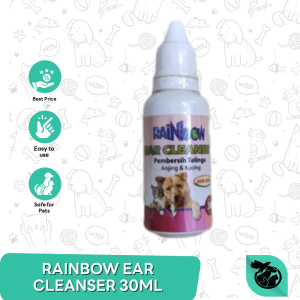 Rainbow Ear Cleansear Obat Pembersih Telinga Kutu Kucing Anjing 30 ML