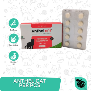 Obat Cacing Kucing Tablet Anthel Cat Non Drontal