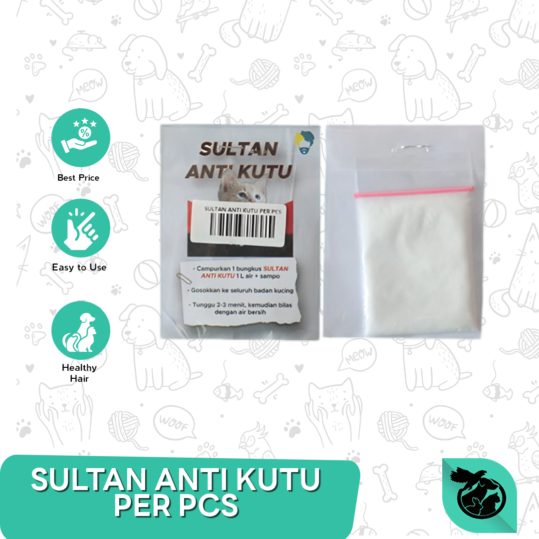 Obat Kutu Kucing Serbuk Sultan Anti Kutu Bubuk