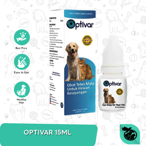 Obat Tetes Mata Anjing Kucing Optivar 15ml