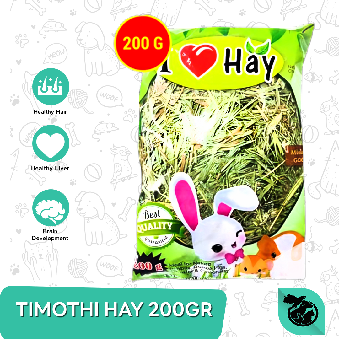 Makanan Kelinci Timothy Hay Rumput Kering Rabbit Food 200 GR