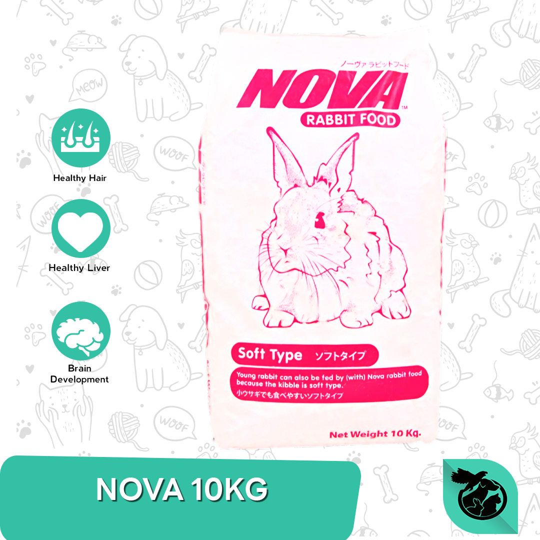 Makanan kelinci Nova rabbit food pakan pelet marmut murah 10 kg