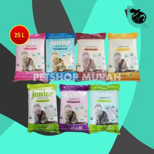 Pasir Kucing Gumpal Wangi Junior 25 Lt Top Clumping Non Cub n Kit