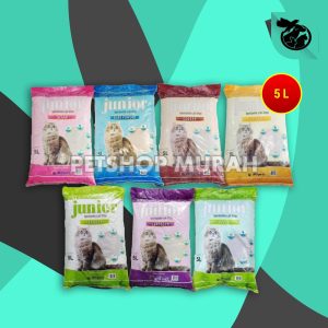 Pasir Kucing Gumpal Wangi Junior 5 Litter Clumping Non Cub n Kit