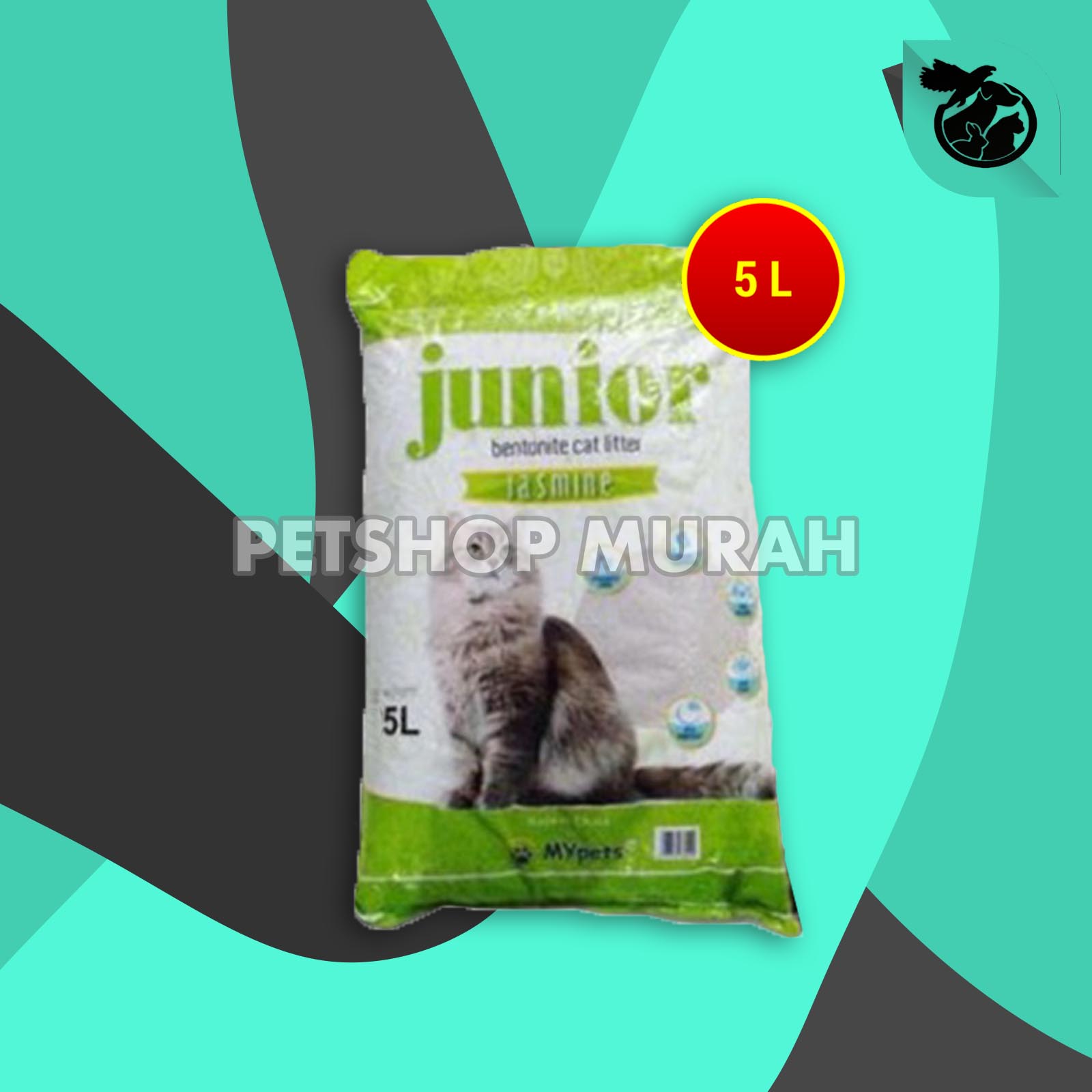 Pasir Kucing Gumpal Wangi Junior 5 Litter Clumping Non Cub n Kit - Image 3