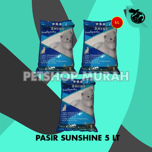 Pasir Kucing Gumpal Sunshine Wangi Clumping Bentonite 5 Liter