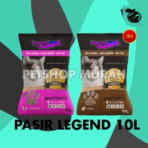 Pasir Kucing Legend Gumpal Wangi Clumping Bentonite 10 Liter