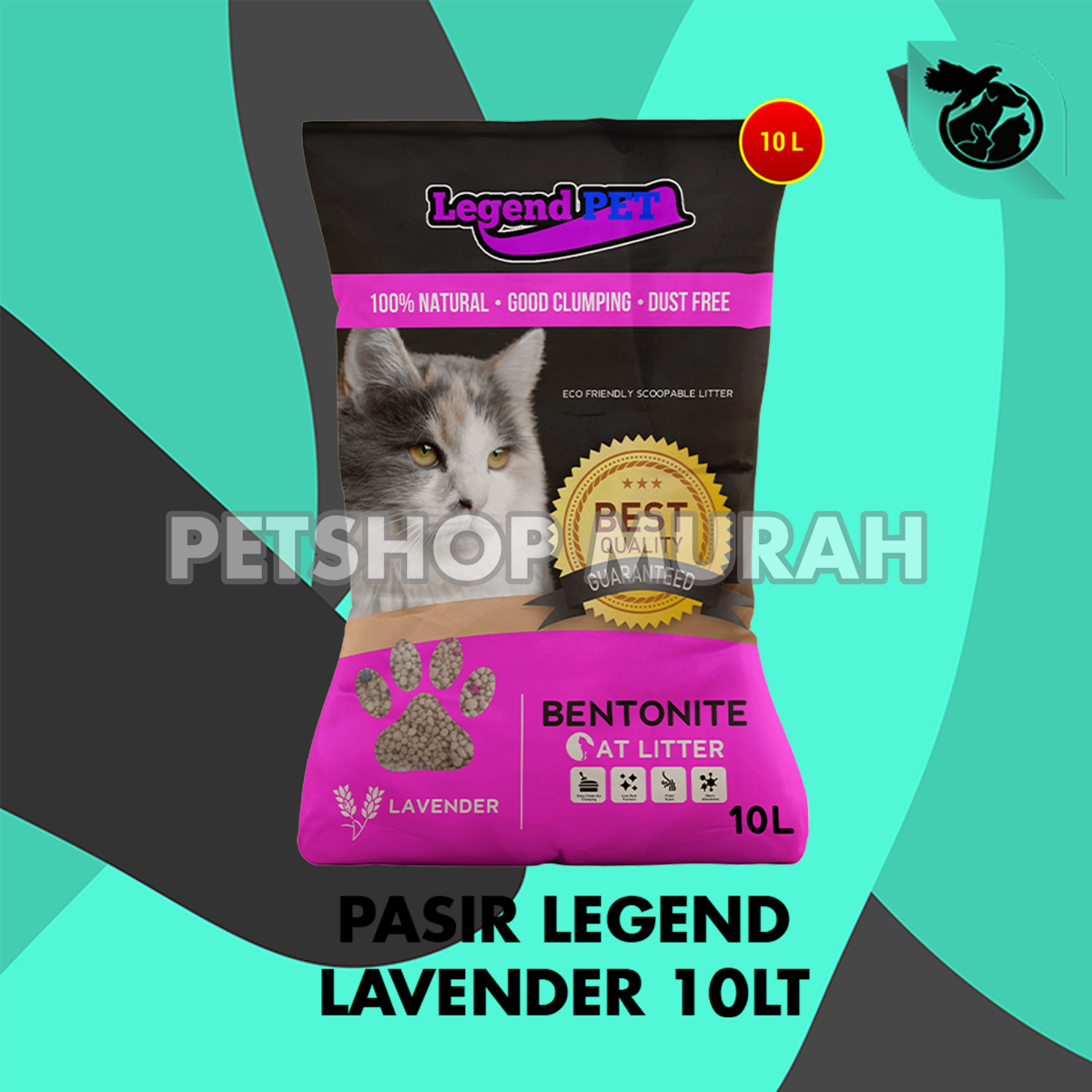 Pasir Kucing Legend Gumpal Wangi Clumping Bentonite 10 Liter - Image 2