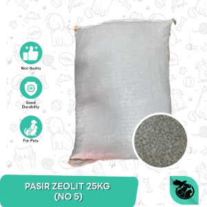 Pasir kucing zeolit karungan ziolit 25KG- NOMOR 5