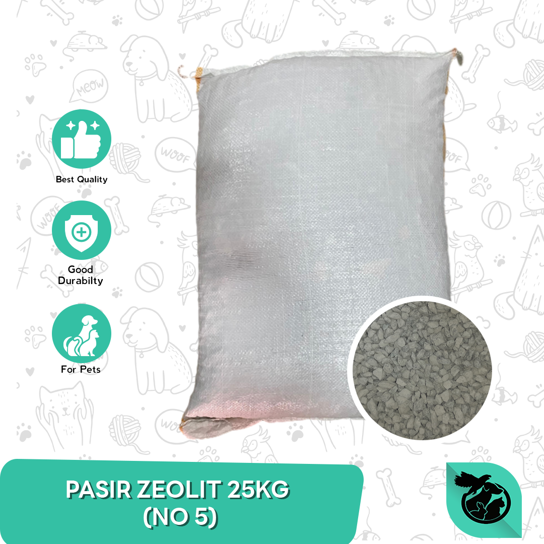 Pasir kucing zeolit karungan ziolit 25KG- NOMOR 5