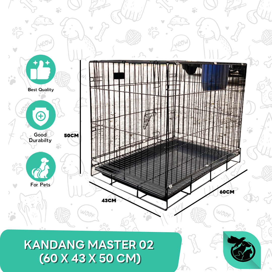 Kandang Hewan Kucing Anjing Master Besi Lipat Tebal - Image 2