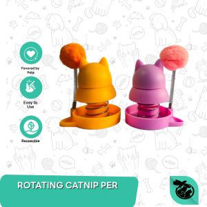 Mainan Rotating Catnip Ball Per
