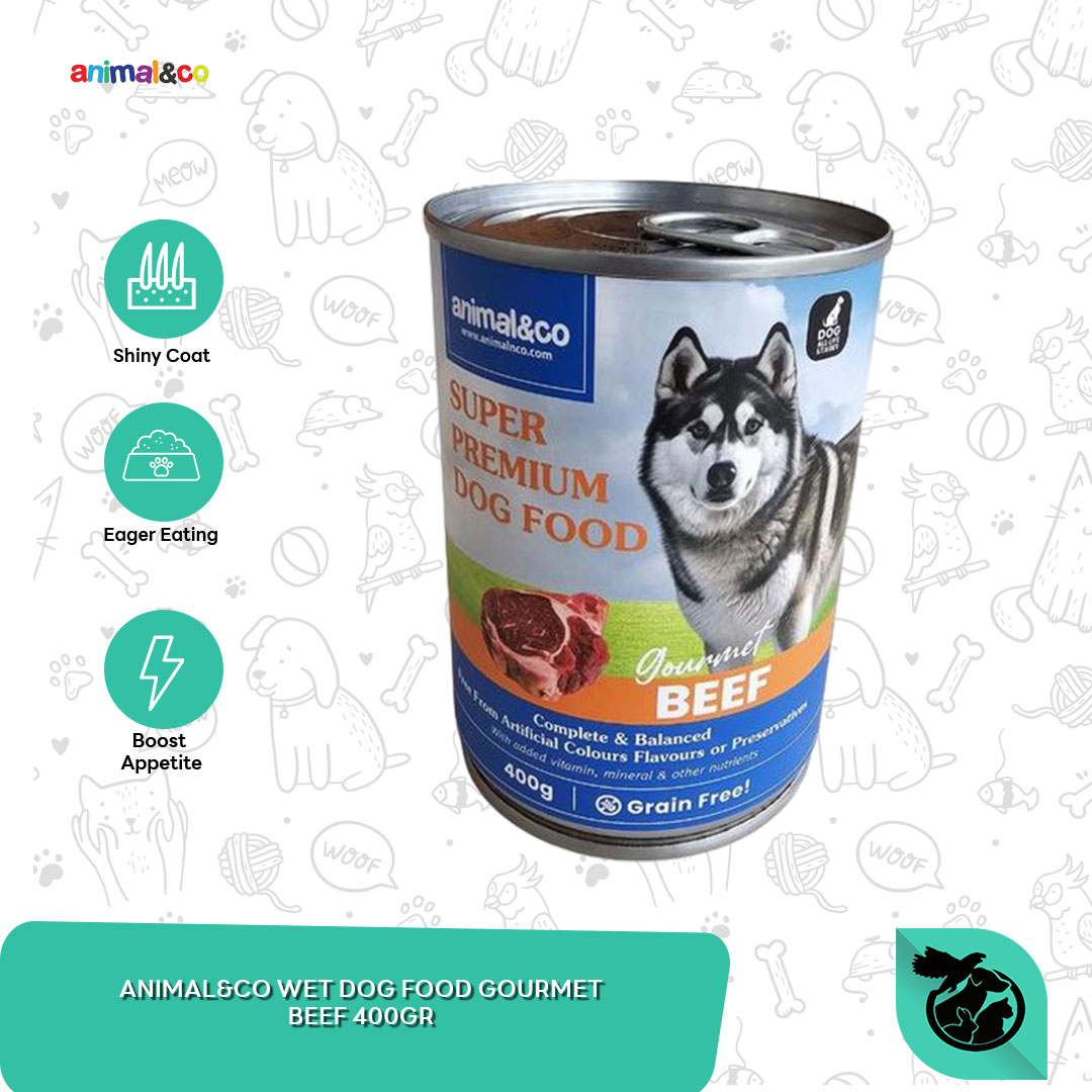 Animal&Co Gourment Wet Dog Food Can Makanan Anjing 400 Gram - Image 5