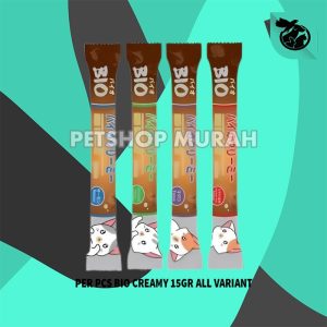 Bio Creamy Treats Wet Cat Food Snack Kucing 15gr Satuan