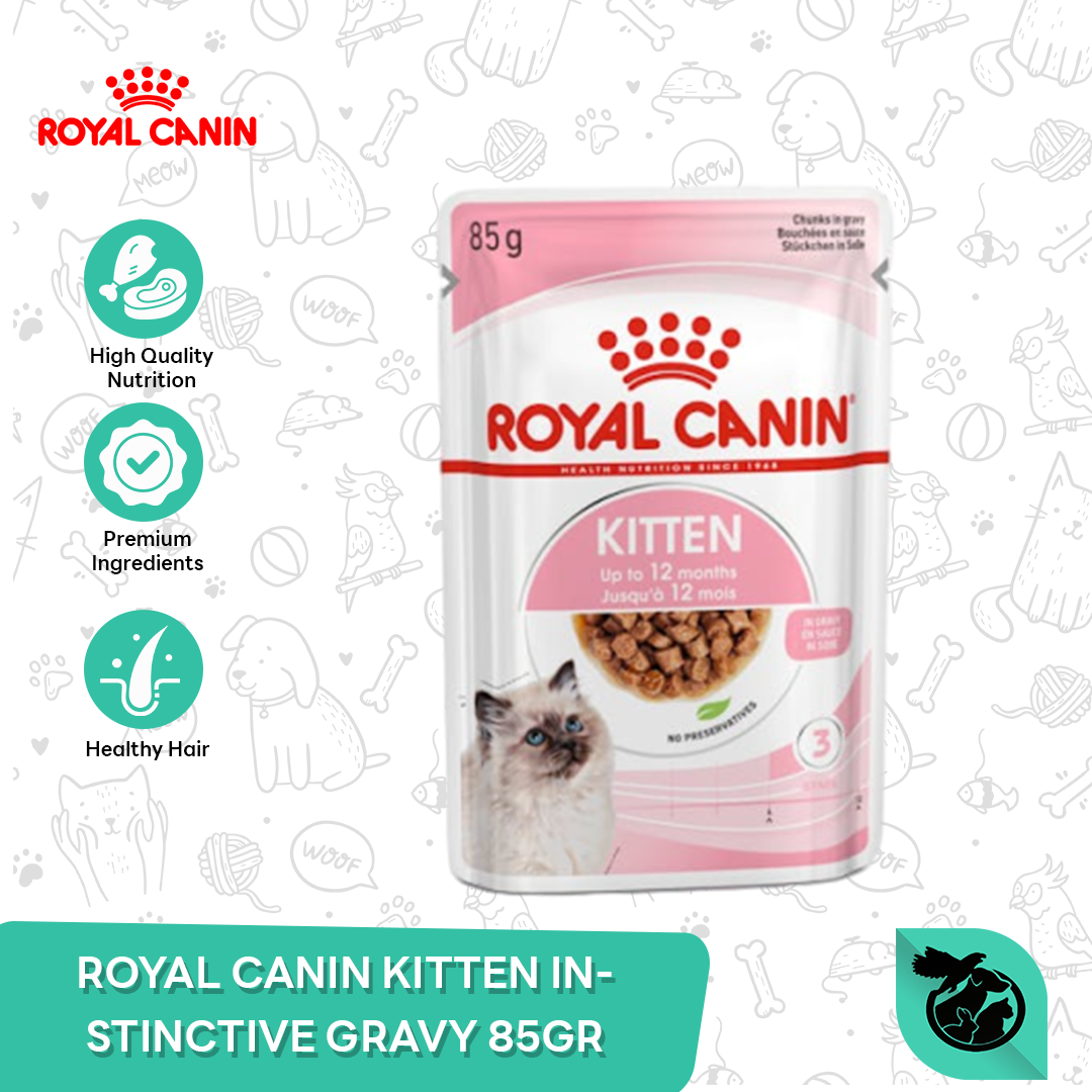 Royal Canin Instinctive Kitten Wet Pouch Cat Food Makanan Anak Kucing 85gr - Image 2