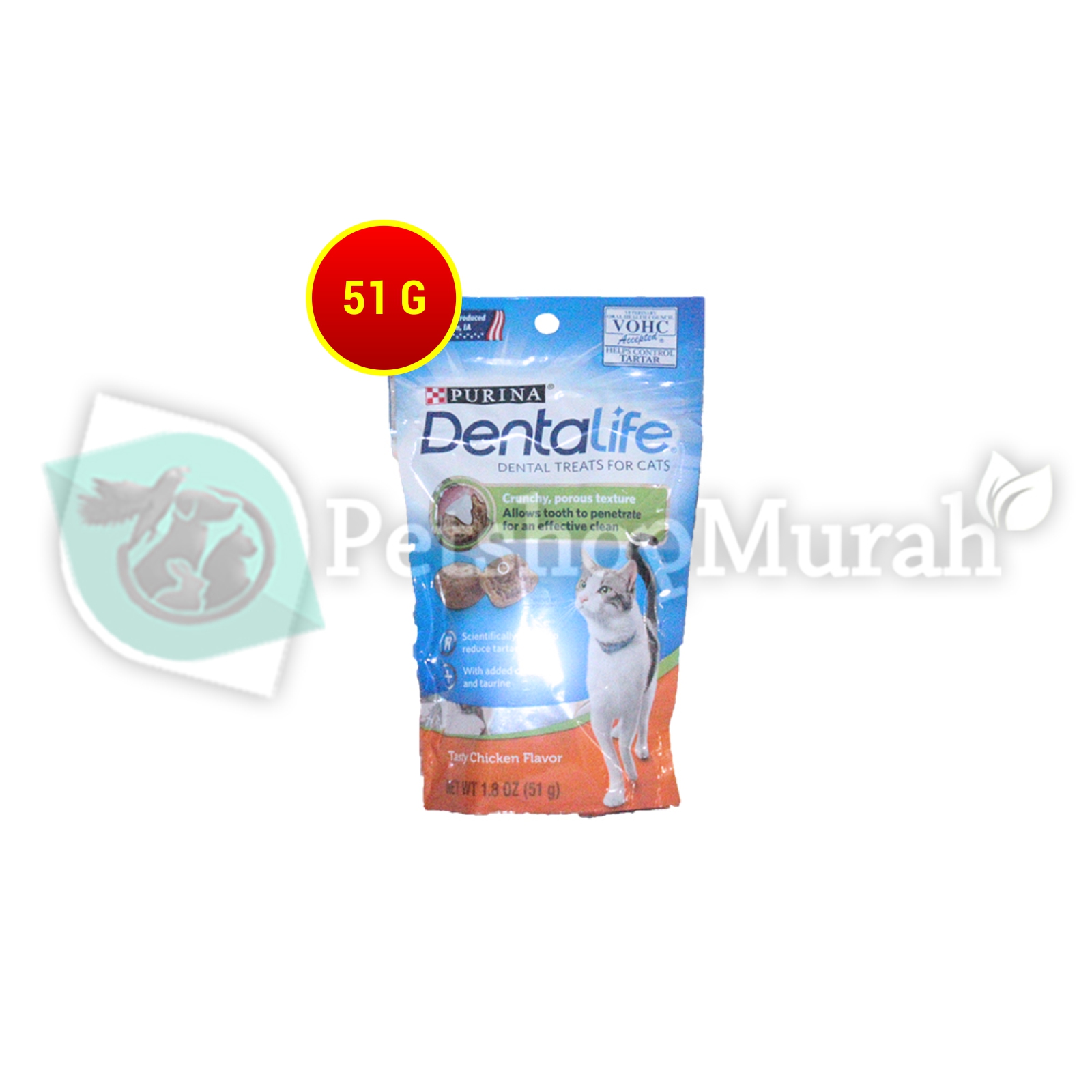Dentalife Cat Treats Snack Camilan Kucing 51gr