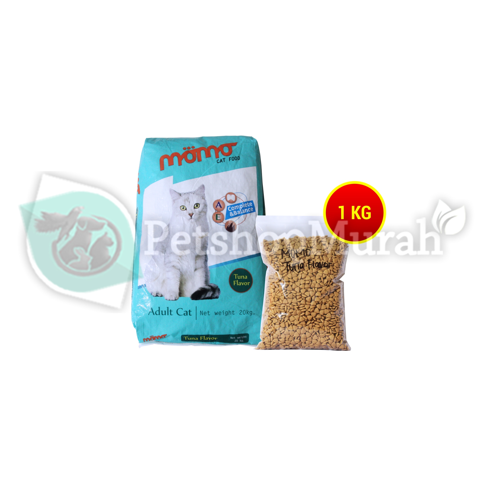 MAKANAN KUCING MOMO CAT FOOD MURAH NON MAXI BOLT FELIBITE WHISKAS 1 KG