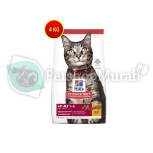 Makanan Kucing Science Diet Adult 1 - 6 Tahun Rasa Ayam 4 KG