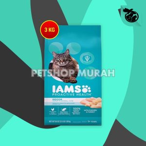 IAMS Indoor Makanan Kucing Rumahan Dewasa Ayam Chicken 3 KG