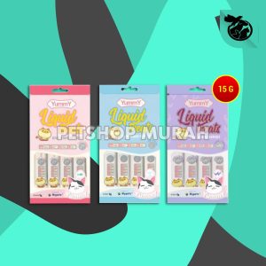 Snack Kucing Yummy liquid Cat treats Creamy Non Meo creamy 60 Gram