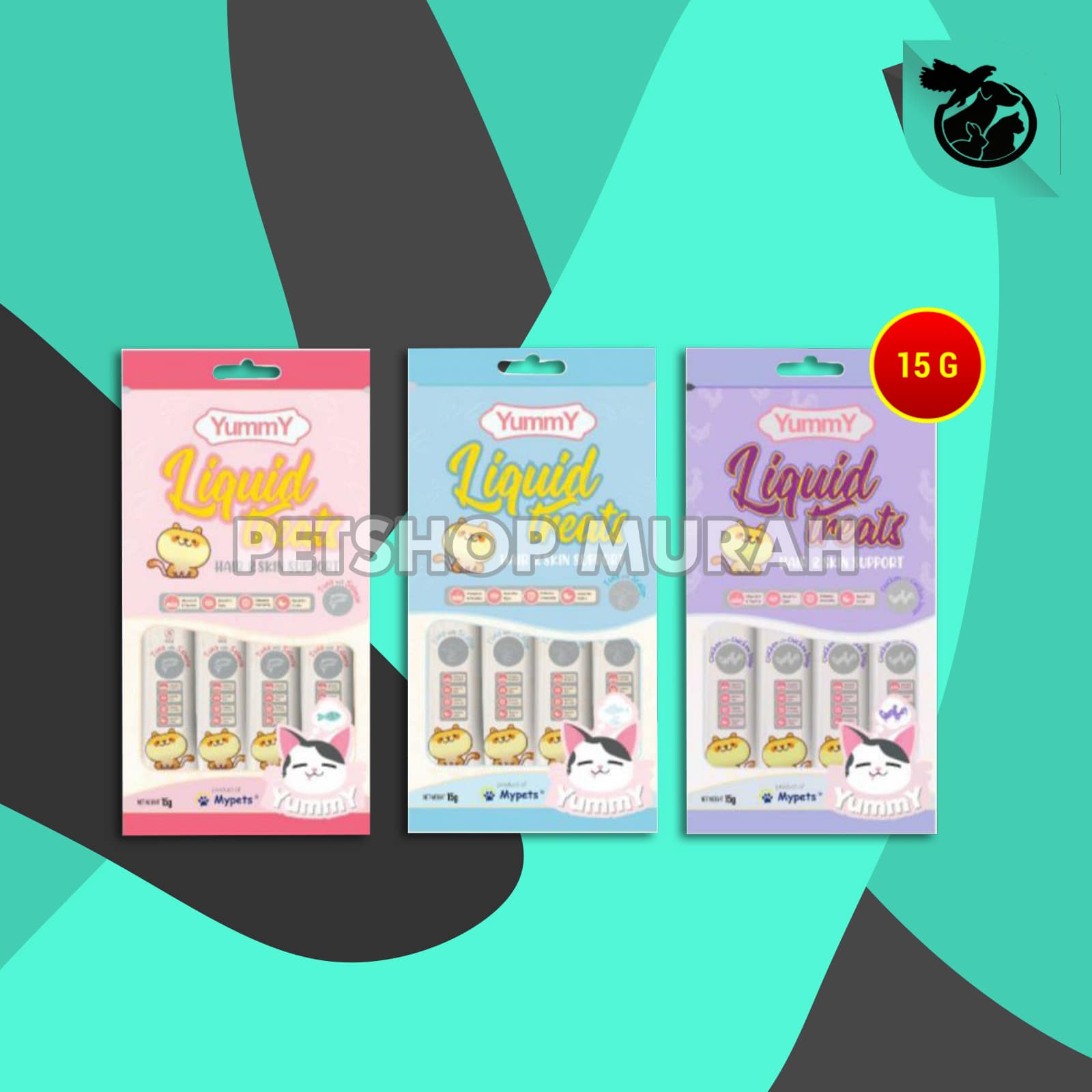 Snack Kucing Yummy liquid Cat treats Creamy Non Meo creamy 60 Gram