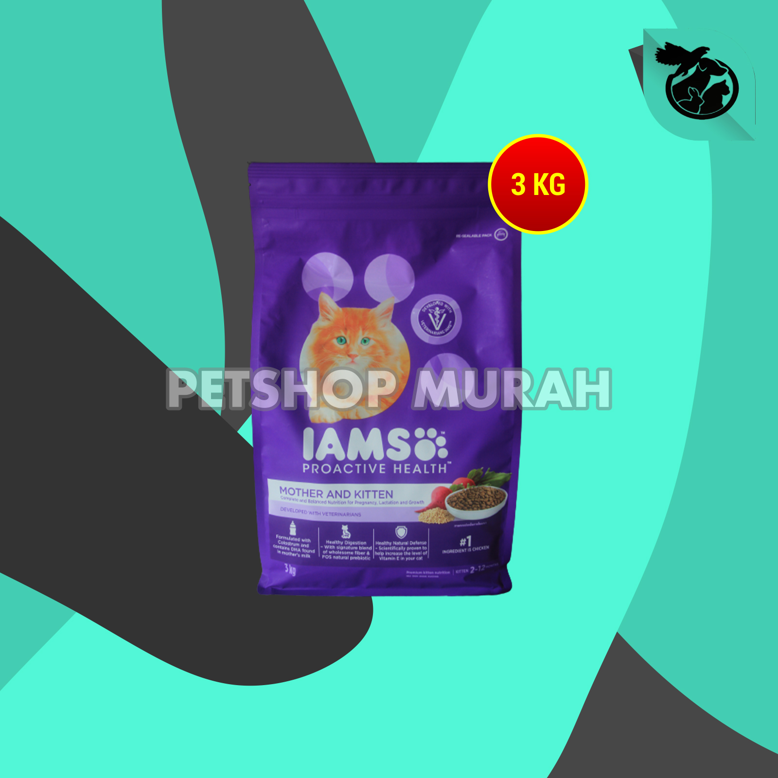 Makanan Kering Kucing IAMS Dry Cat Food Adult Proactive Health 3 KG - Image 3