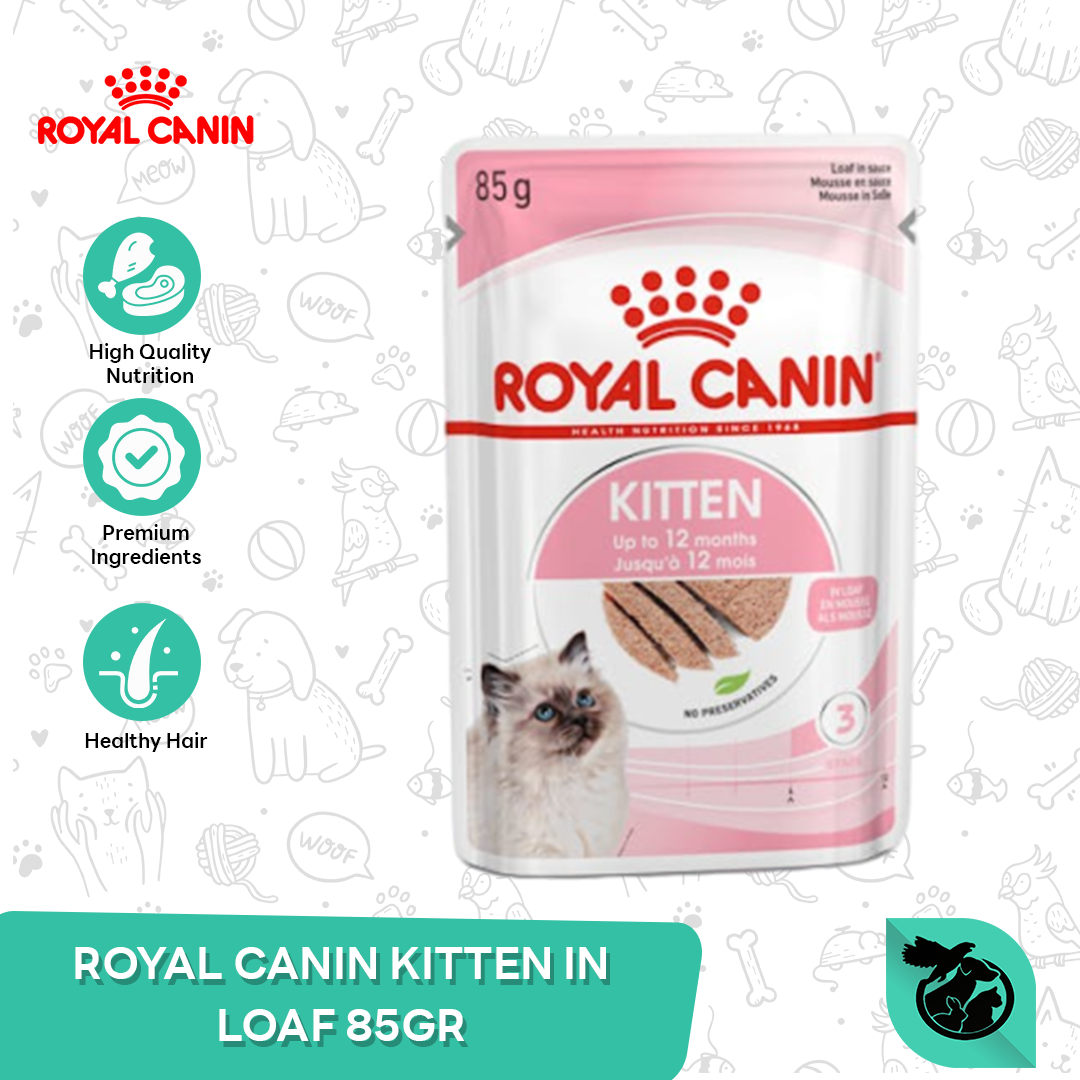 Royal Canin Instinctive Kitten Wet Pouch Cat Food Makanan Anak Kucing 85gr