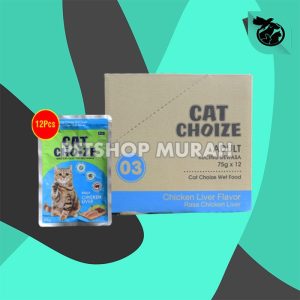 Makanan Basah Kucing Sachet Cat Choize Pouch Wet Food Grosir Dus 12PCS