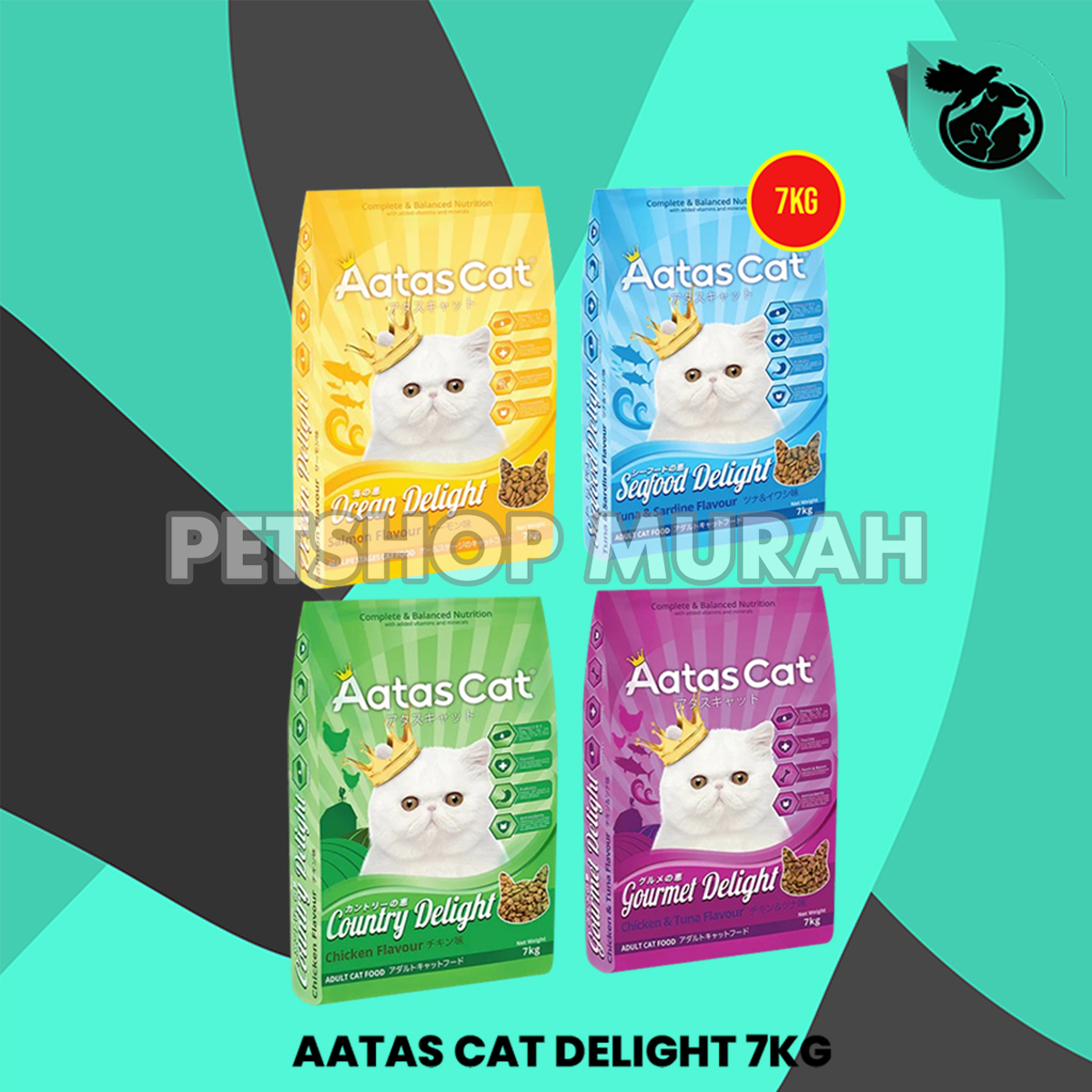 Makanan Kucing Dewasa Aatas Cat Adult Food 7 Kg
