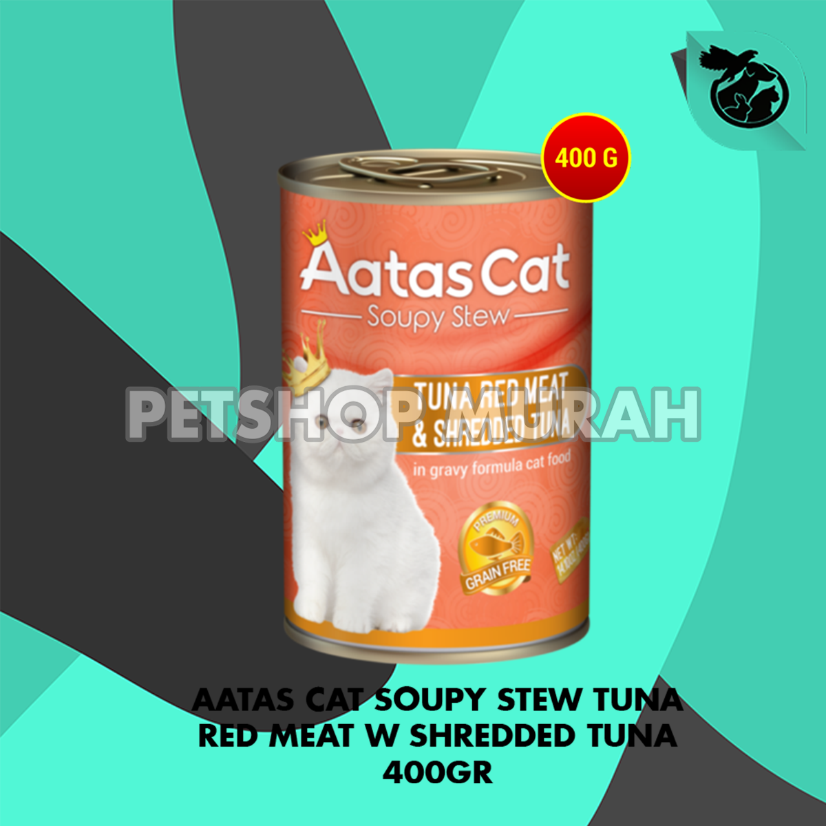 Makanan Kucing Aatas Cat Food Kaleng Can Wet Food 400 Gram - Image 4