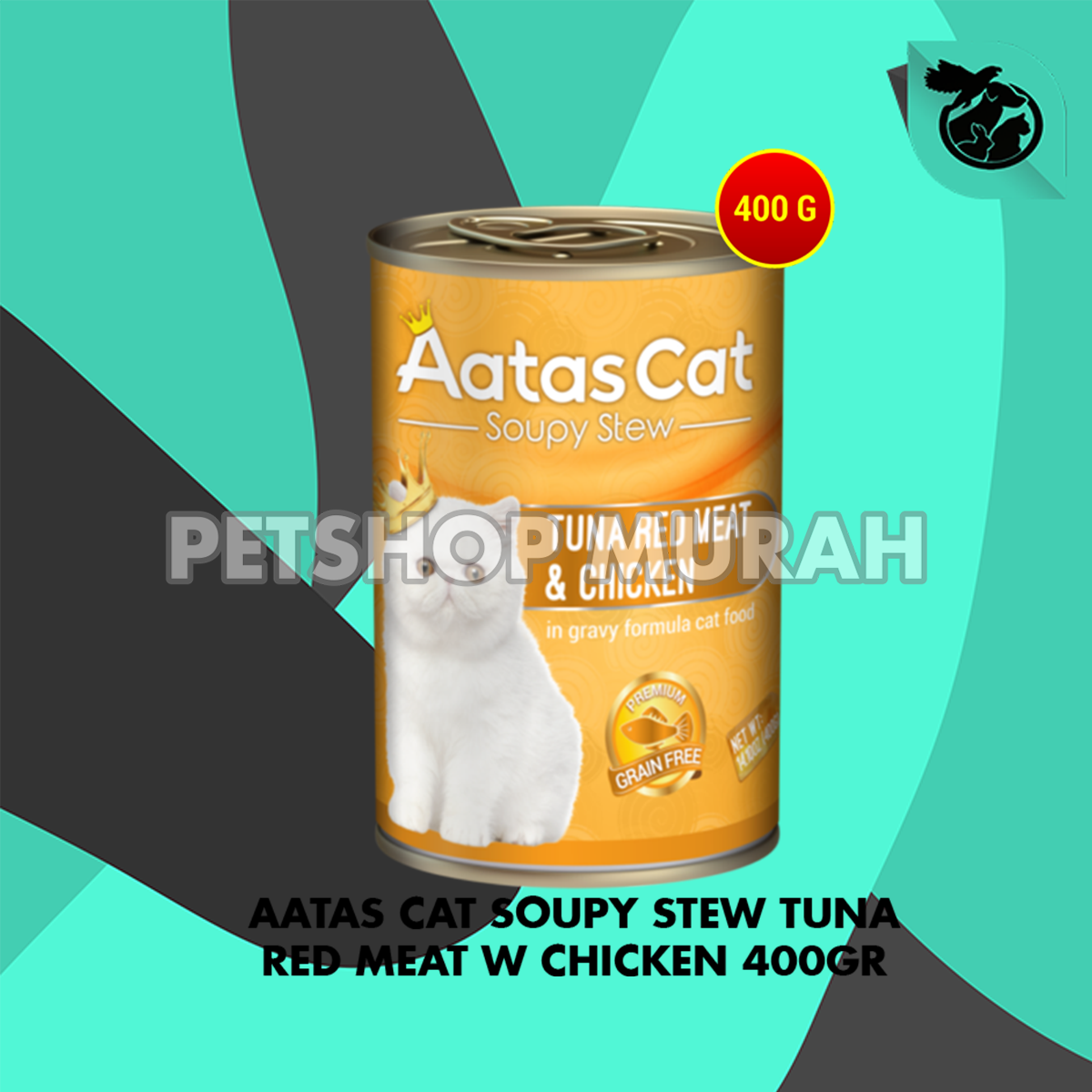 Makanan Kucing Aatas Cat Food Kaleng Can Wet Food 400 Gram - Image 3