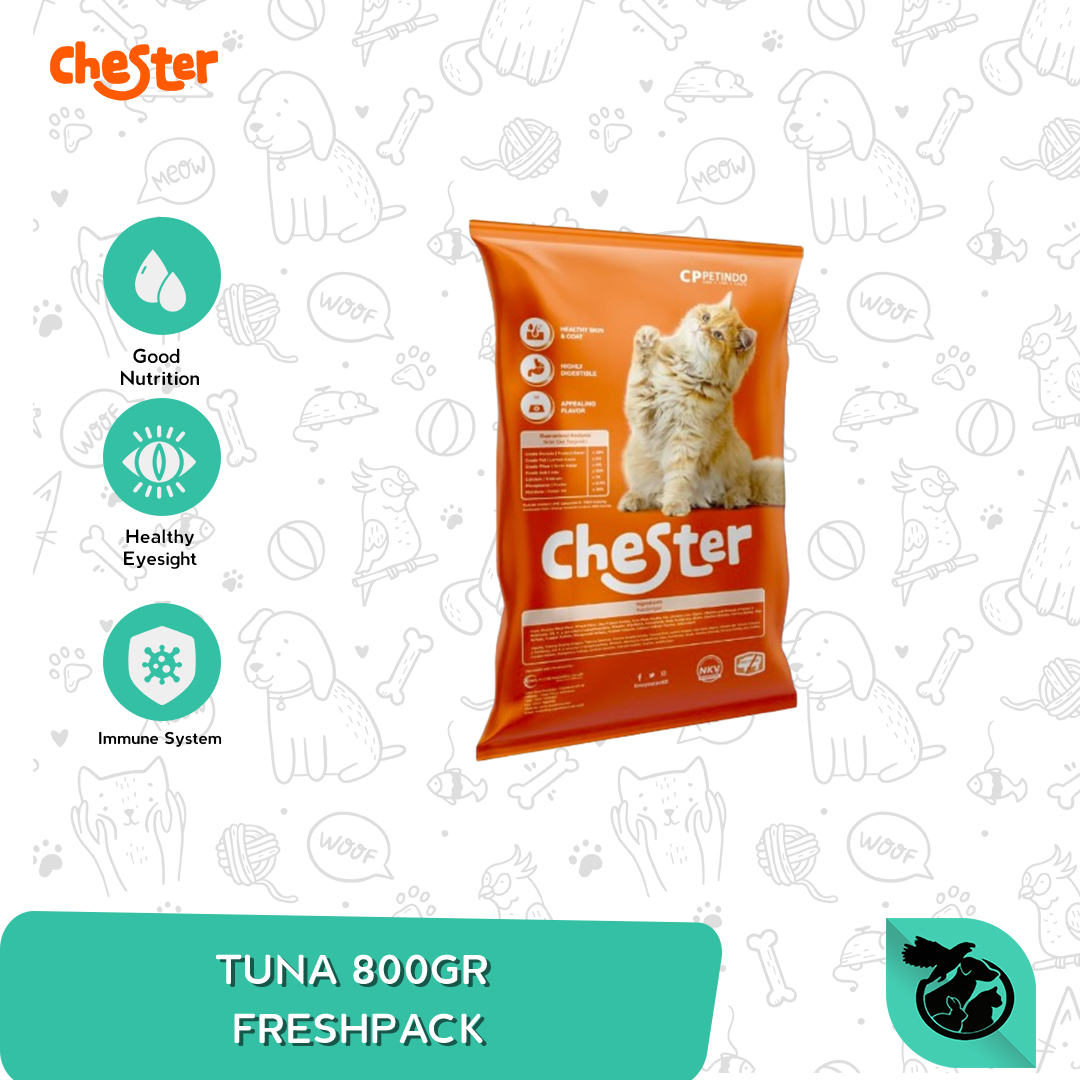 Chester Adult Dry Cat Food Makanan Kucing Dewasa 800gr Repack
