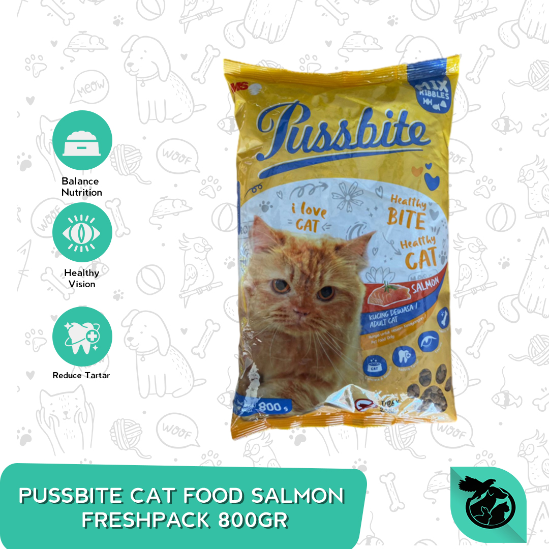 Makanan Kucing Dewasa Pussbite Dry Cat Food Adult Fresh Pack 800 Gram - Image 3