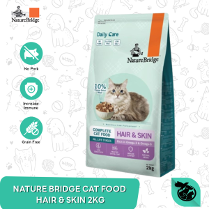 Makanan Kucing Nature Bridge Hair & Skin Cat Food 2 KG
