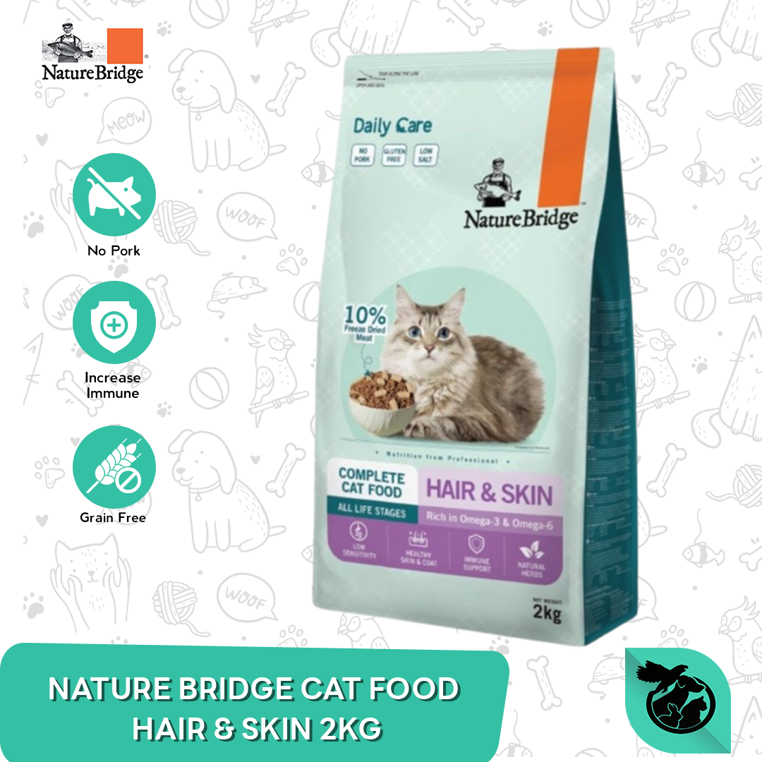 Makanan Kucing Nature Bridge Hair & Skin Cat Food 2 KG