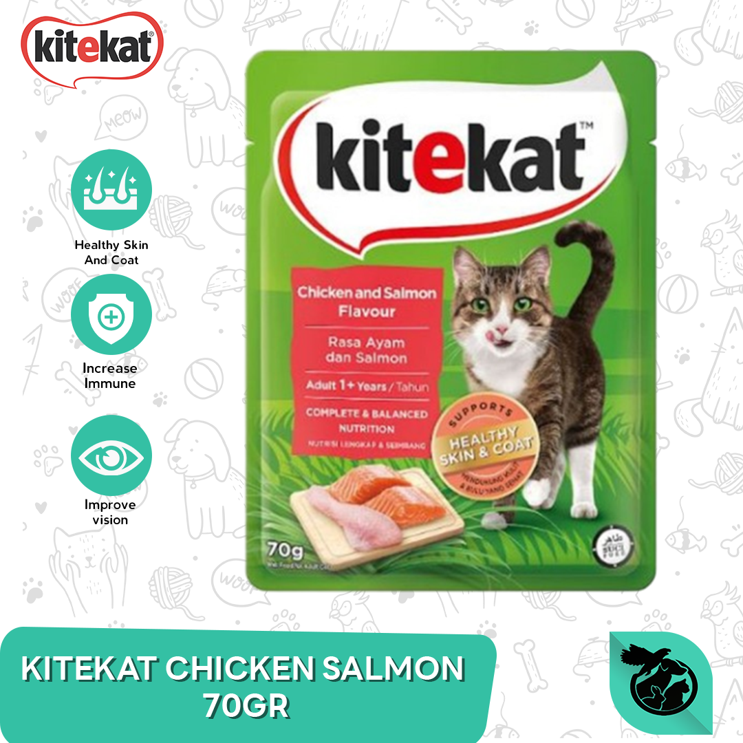 KITEKAT CHICKEN SALMON 70GR