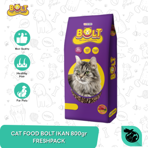 Bolt Ikan Adult Dry Cat Food Makanan Kucing Dewasa 800gr Fresh Pack