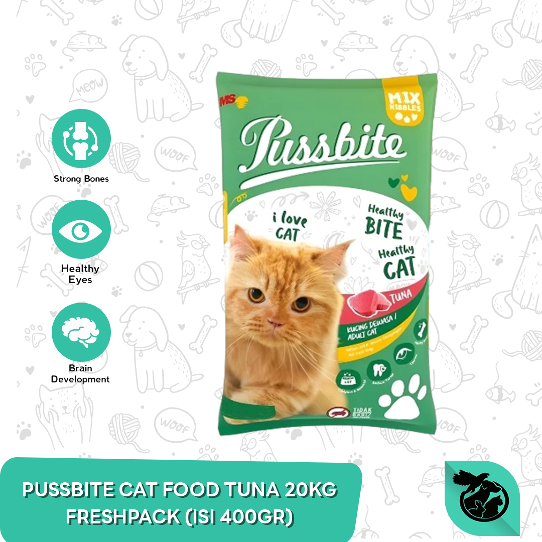 Makanan Kucing Dewasa Pussbite Dry Cat Food Adult 20 Kg (Isi 400 Gram) - Image 2