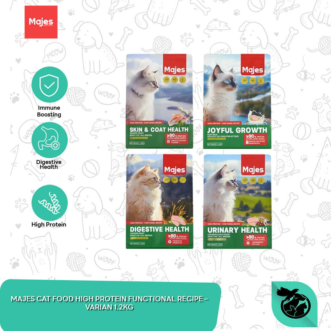 Majes Cat Dry Food High Protein Functional Makanan Kucing 1.2 KG