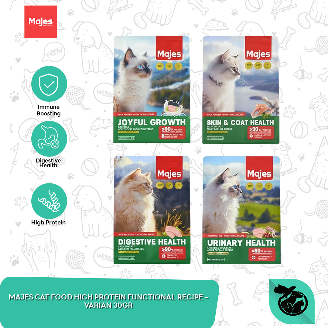 Majes Cat Dry Food High Protein Functional Makanan Kucing 30 Gram