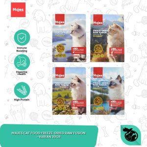 Majes Cat Dry Food Freeze Dried Raw Fushion Makanan Kucing 30 Gram