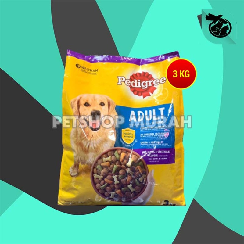 Pedigree Adult Dry Dog Food Makanan Anjing Dewasa 3kg - Image 2
