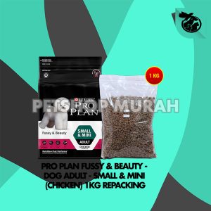 Makanan Anjing Pro Plan Dog Fussy & Beauty Adult Small Mini Repacking