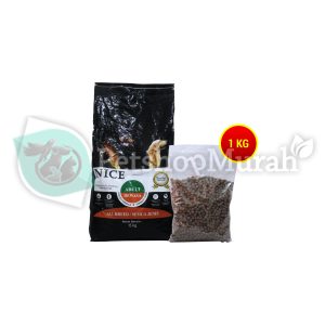 Nice Dog Makanan Anjing Dewasa Adult Premium All Breed Chicken 1 KG