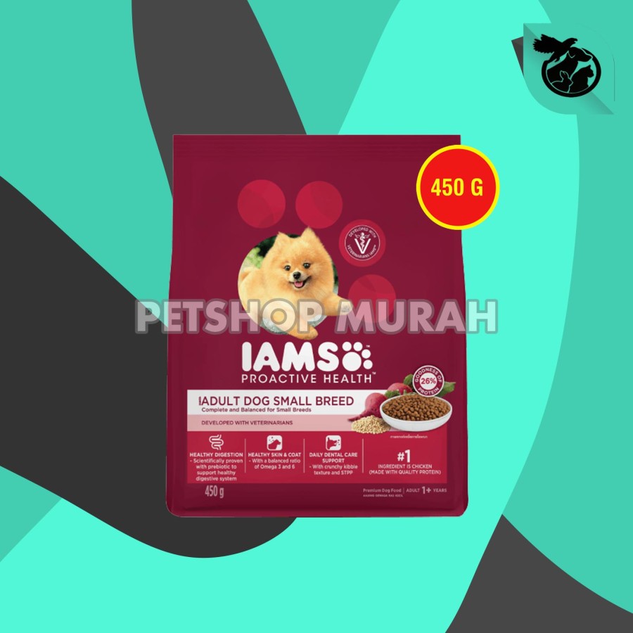 Iams Dog Food Small Breed Adult Makanan Anjing Dewasa Ras Kecil 450 GR