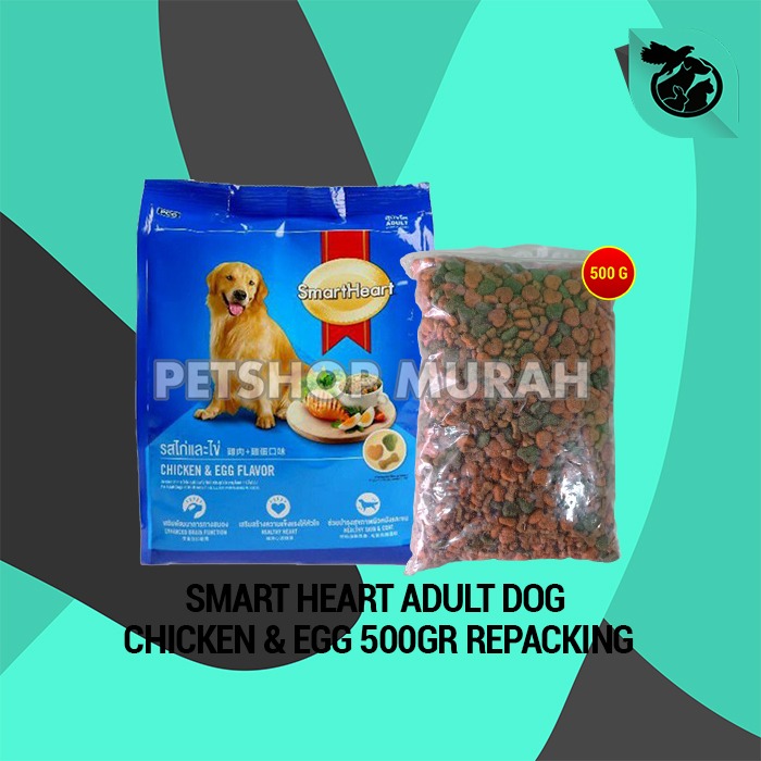 Makanan Anjing SmartHeart Dog Food Dewasa Adult Repacking 500 Gram
