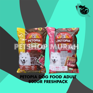 Makanan Anjing Petopia Dog Food Adult Puppy Fresh Pack 800 Gram