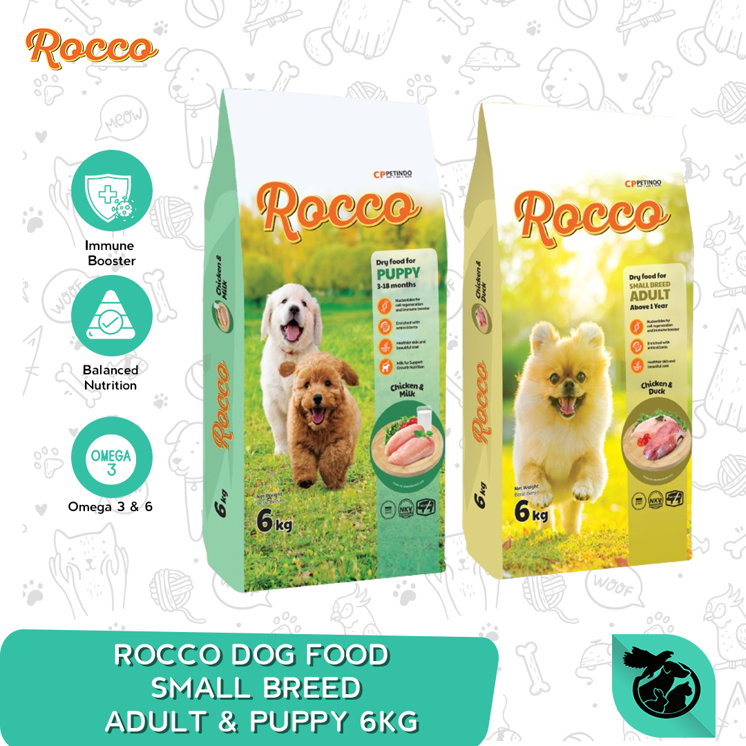 Makanan Anjing Rocco Small Breed Adult Puppy Dry Dog Food 6 Kg