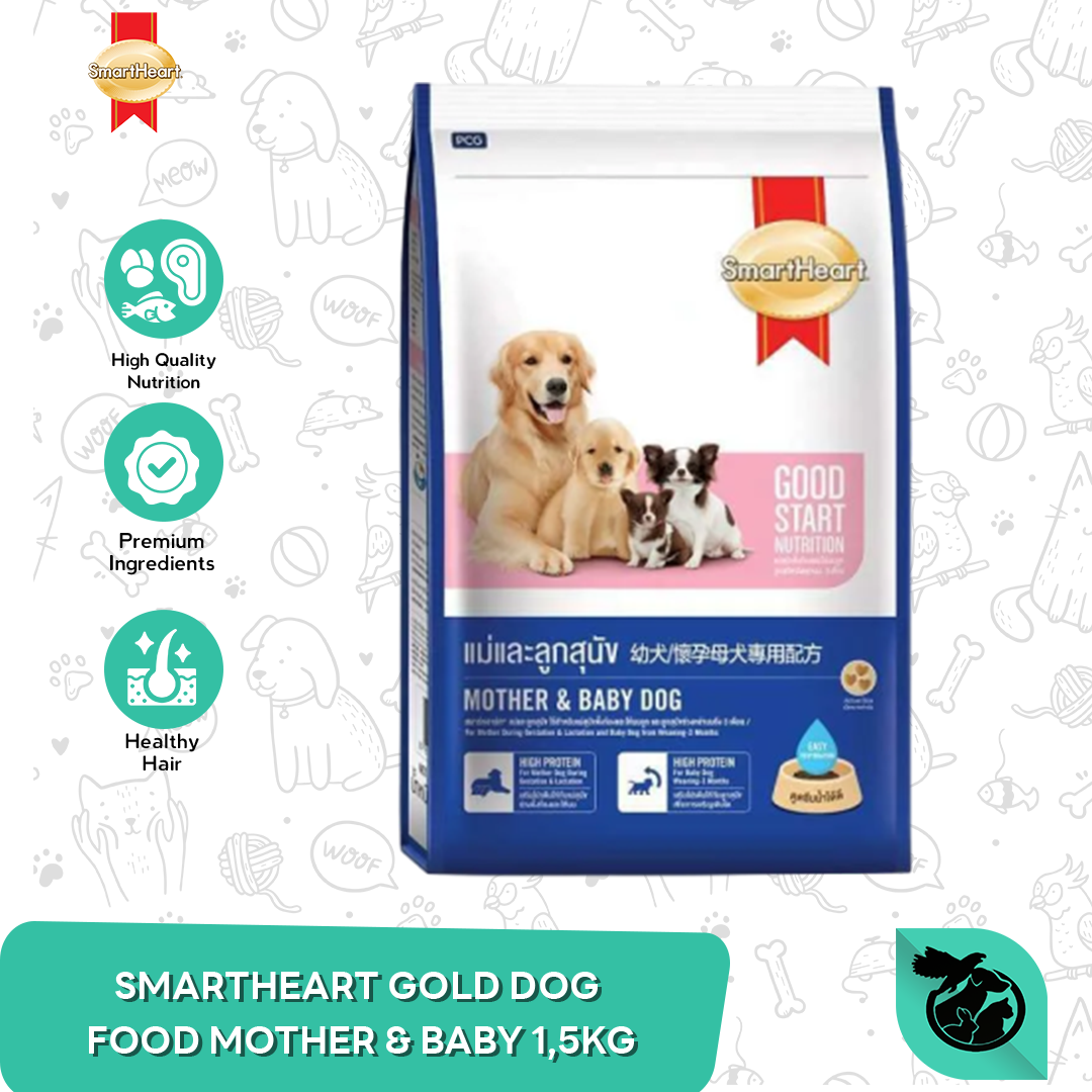 Smartheart Gold Dog Series Dry Food Makanan Anak Anjing & Dewasa 1.5kg - Image 4