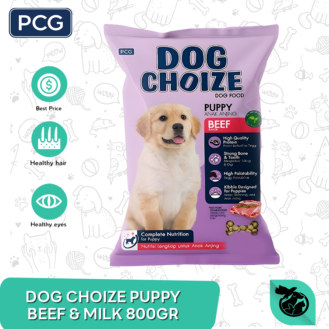 Makanan Anjing Dog Choize Puppy Beef & Milk 800gr